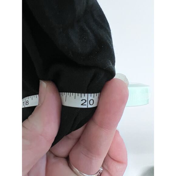 Banana Republic 100% Silk Midi Dress Womens Sz 6 Black Strapless Bubble Hem Prep - Picture 11 of 15